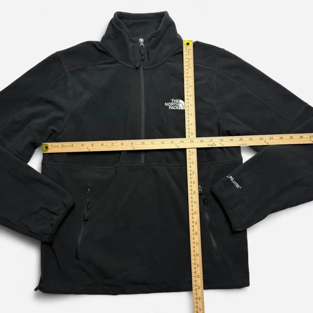The North Face Polartec 1/4 Zip Fleece Pullover Black Men’s Small NF0A7ZXV